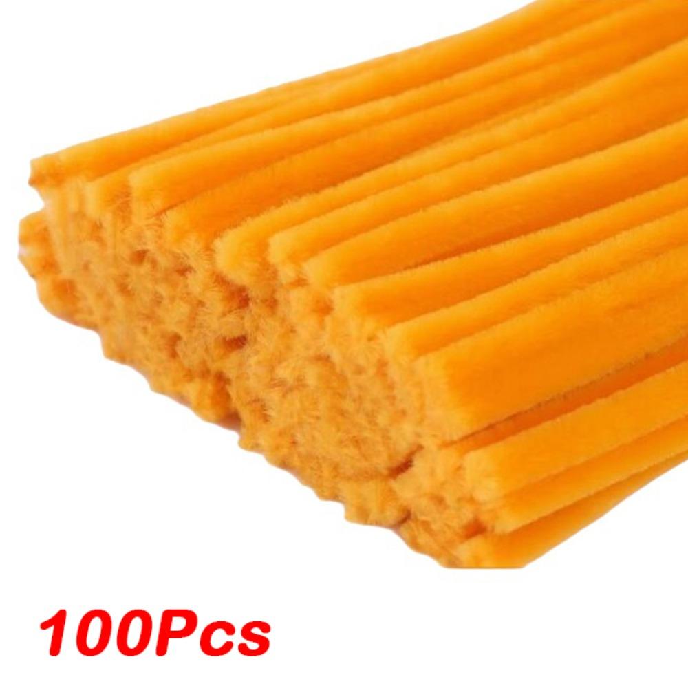 100/300/400Pcs Flexible Wire Pipe Cleaners Bendable Plush Sticks  for Artificial Flower Making