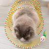 Creative Foldable Cat Coil Tunnel Toys S-Shape Colorful Coil Spiral Toy Stretchable Pet Supplies Pet Interactive Toy