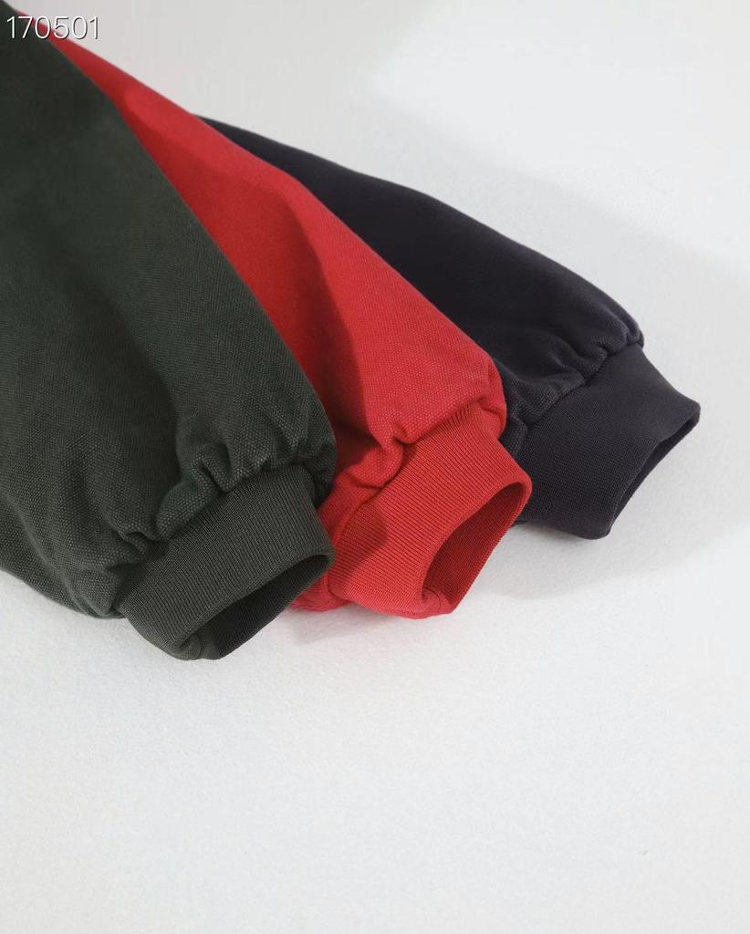 Jachetă Carha Vintage J130 din Pânză cu Petice din Piele și Glugă, Bumbac - Colecția Toamnă/Iarnă.