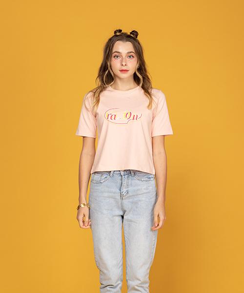 Raon 2019 Logo Crop T (Pk) Light Pink/Free