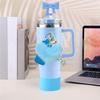 Bows Accessories For Stanley Cup 40&30Oz Tumbler With Handle,Including Bow Straw Topper,Chapstick Holder, Boot, Keychain Charms