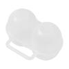Egg Box Portable with Handle Shockproof Anti-drop 2 Grids Special Egg Container Plastic Egg Tray Daily Use