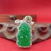 High-Quality Green Jade God of Wealth Pendant for Women