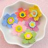 10Pcs New Cute Cartoon Simulated Five Petal Flower Series Flat Back Resin Cabochons Scrapbooking DIY Jewelry Craft Decorat