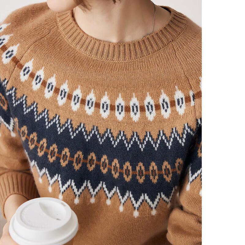 Komon Boca Women's Jacquard Cashmere Sweater