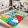 1pc Moonlit Smurf Romance Carpet for Playroom Bedroom Living Room Sofa Home Decor,kids Game Area Rug Non-slip Floor Mat Y723105
