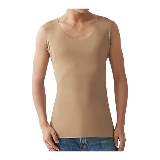 [Gunze] Sleeveless Shirt YG in.T CUT OFF Series Men s 3-Layered Sweat Pad Reinforced Version