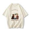 Cotton pudding dog short-sleeved t-shirt women's new casual summer loose design niche half-sleeved top