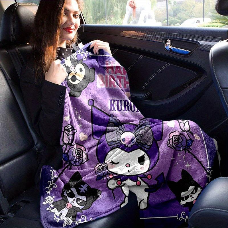 1pc. Cute Kuromi Birthday Gift Blanket for Home Office Outdoor Usez0411257
