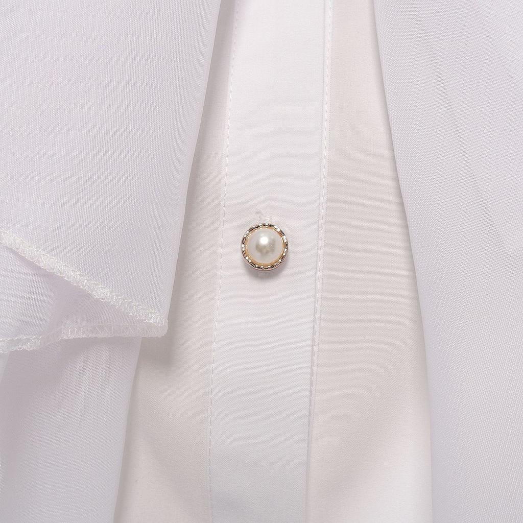 Unisex Renaissance Elisabethanischer Falscher Kragen Mittelalterlich Kolonialer Jabot Gerüschtes Abnehmbares Halbshemd Blusen für Party