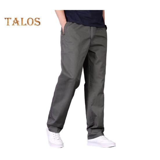 Herre Cargobukser Rette Brede Ben Ensfargede Lommer Knapp Glidelås Glatt Hurtigtørkende Outdoor Streetwear Langbukser