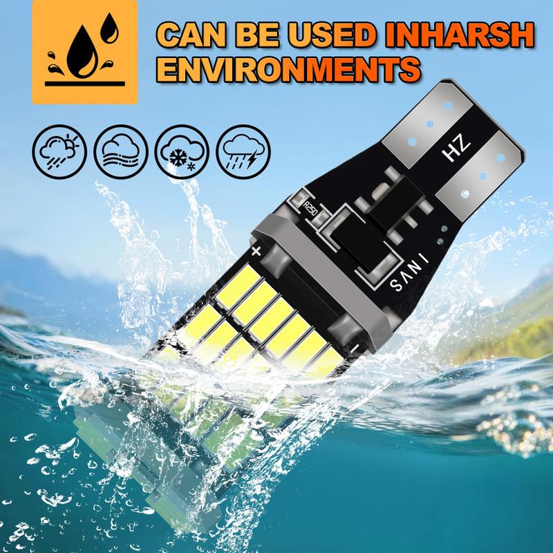 2PCS T15 W16W Canbus Car LED Reverse Light 6000K CSP Chips For Jeep Patriot 2007-2014 2015 2016 2017 Backup Lamp Plug and Play