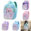 Large Capacity Childrens Backpack With Unicorn Print Design For Early School