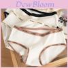 Bequeme Damen-Baumwollunterwäsche Stilvolle Japanische Süße Atmungsaktive Dreieck-Shorts mit Mittelhohem Bund
