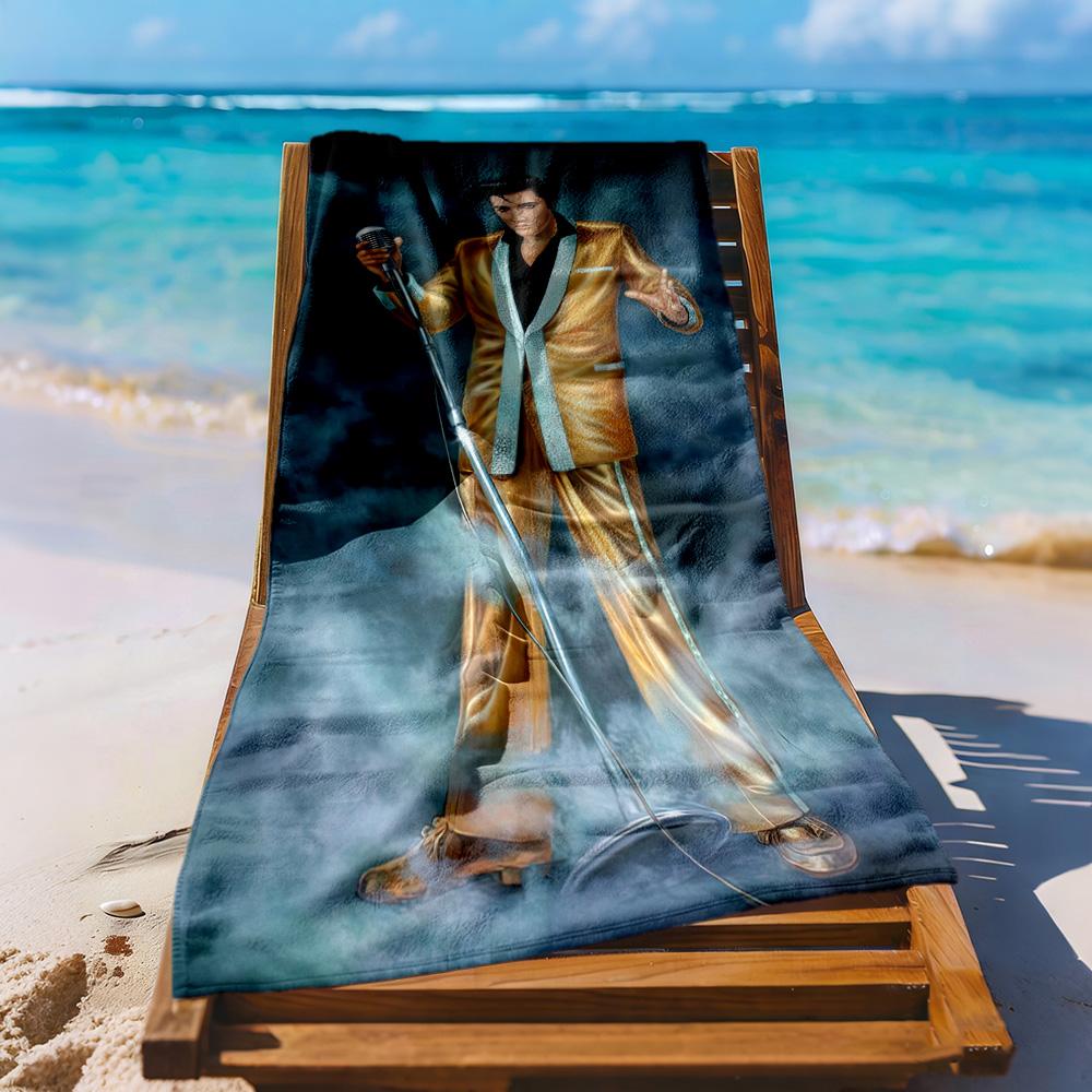Elvis Beach Towel High Absorbency Quickdry Comfortable Lightweight Portable For Swimmingbeachcamping Travel Beach Accessoriesgym