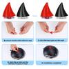 2-1 stuks Korte Duivelshoorns Helm Decoratieve Sticker Motorfiets Fietshelm Vorm DIY Rubber Decoratieve Hoofddeksel Accessoires