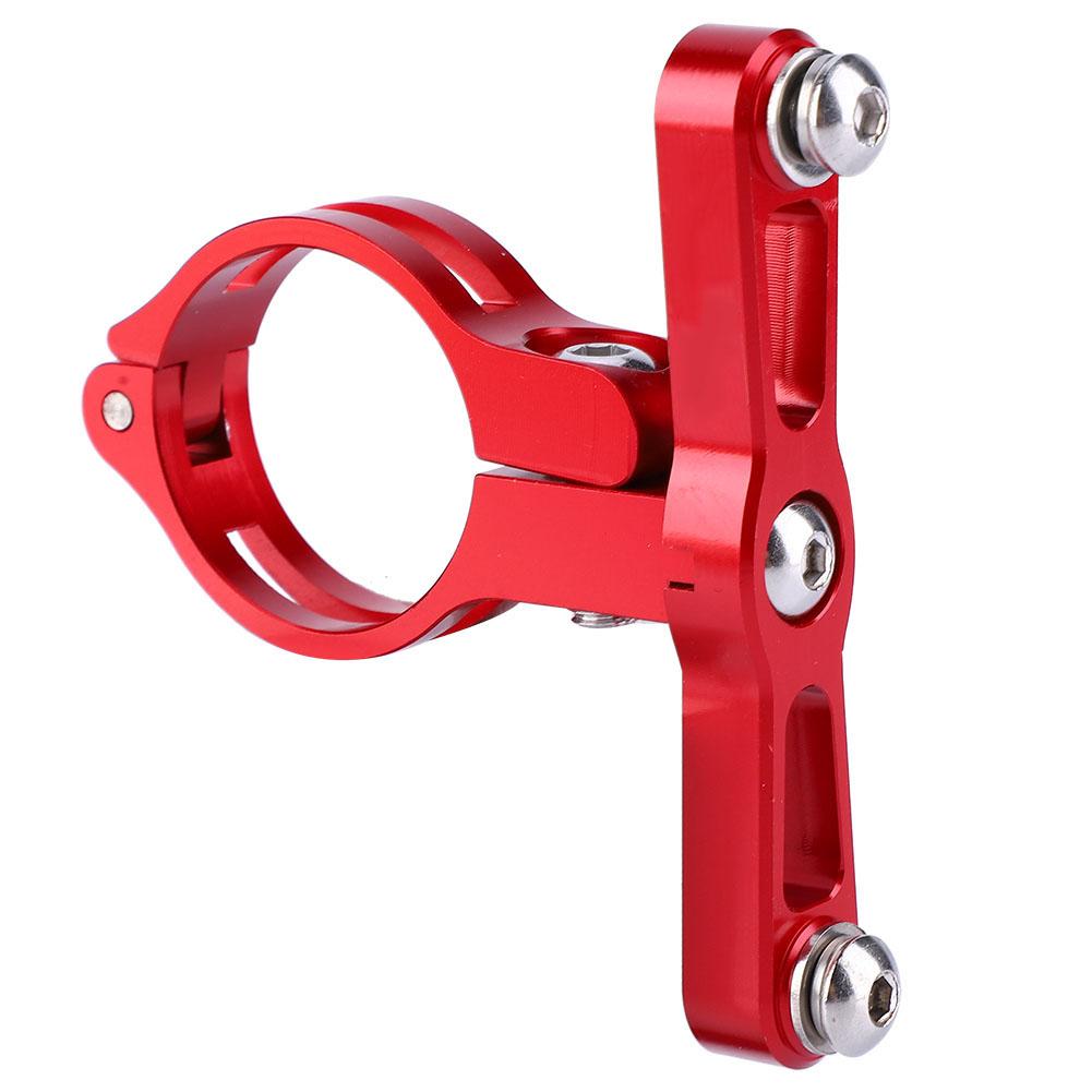 Aluminium Alloy Extension Adapter for Bike Water Bottle Clamp Cage Holder (Red)