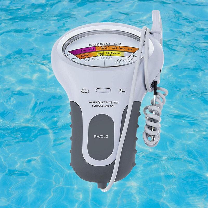 

PH Tester with Probe PH Chlorine Cl2 Level Meter Tester for Swimming Pool Spa