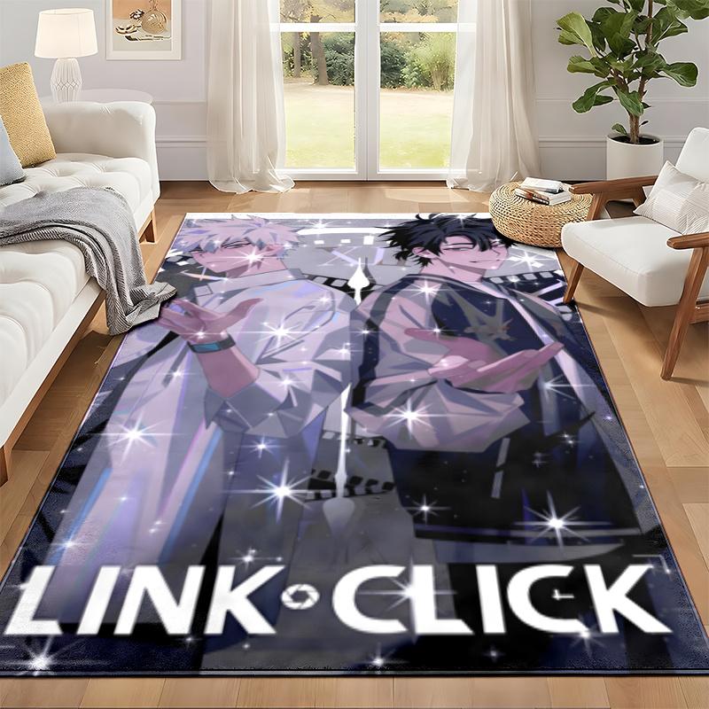 Link Click Carpet Door Mat for Living Room or Bedroom Protective Mat Under Chair Office Decoration Christmas Gift Birthday Present