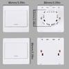 Wireless Remote Control Switch Wall Panel Transmitter Wireless 433mhz Light Switch for Homes Living-Room Bedroom