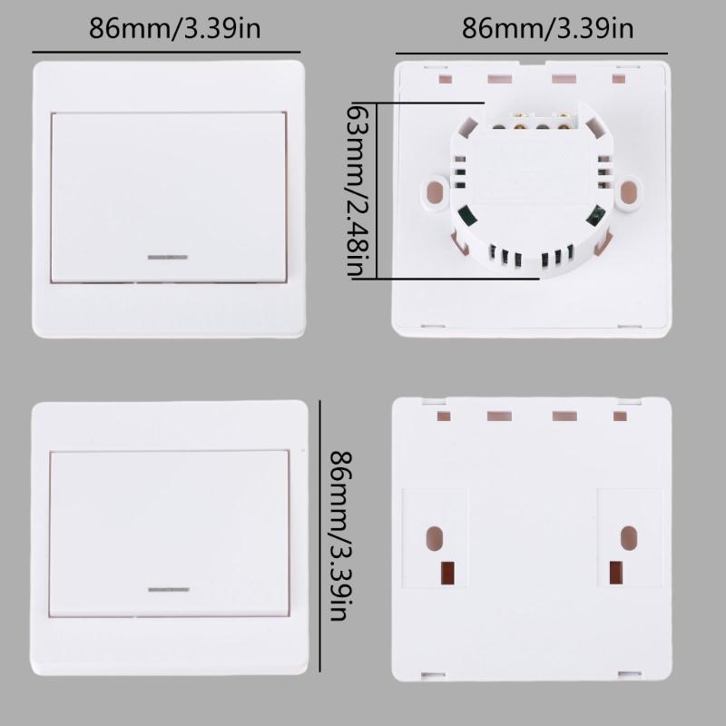 Wireless Remote Control Switch Wall Panel Transmitter Wireless 433mhz Light Switch for Homes Living-Room Bedroom