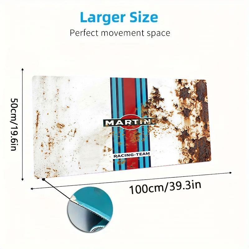 Martini Racing Large Size Mouse Pad Large Gaming Table Cushion Non-slip Laptop Tablet Big Mousepad XXL Mat Mini PC Playmat With Lock edge