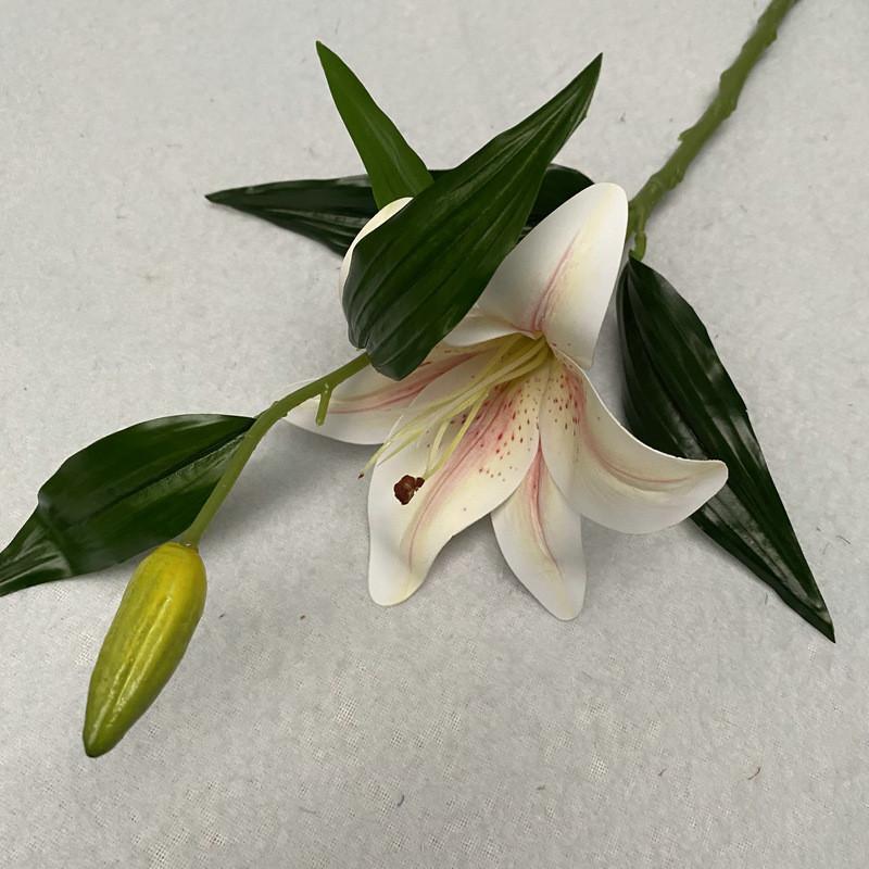 Cloth Realistic 3d Artificial Lilies Fake Flowers For Wedding Decor Home Props