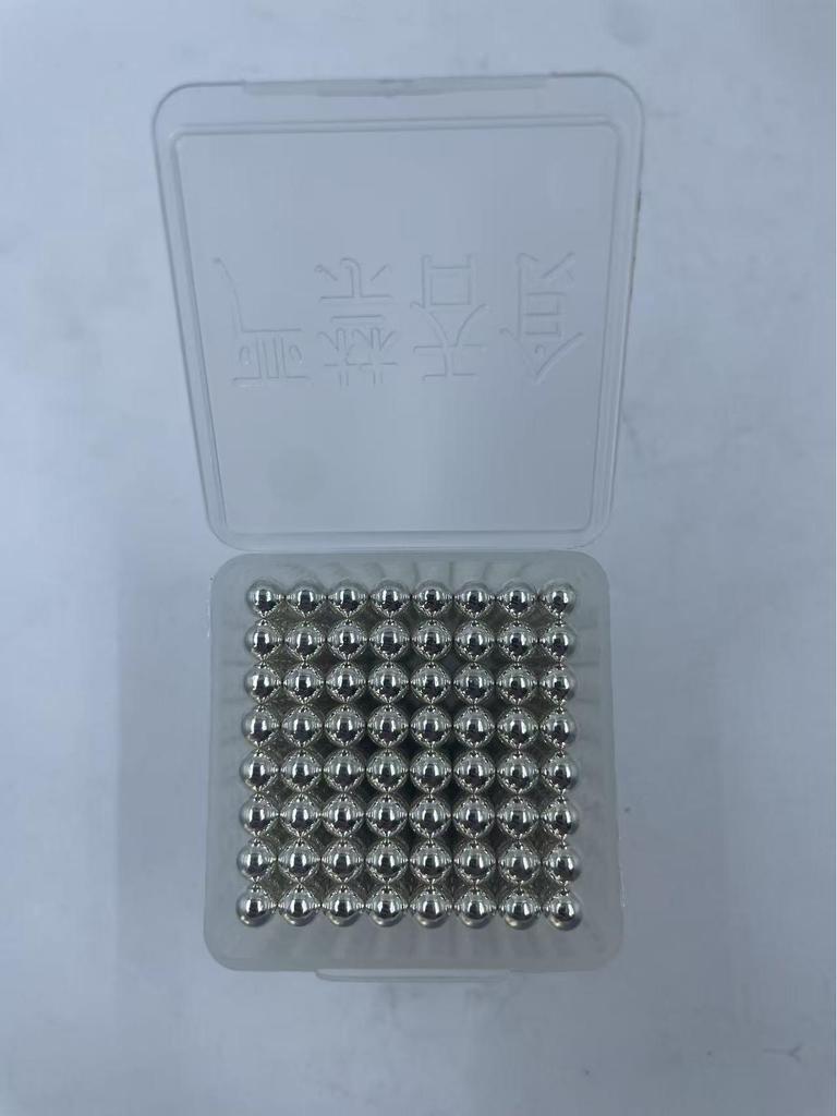 Neodymium Iron Boron Toy Magnet Silver 3-5mm Strong Magnetic Ball