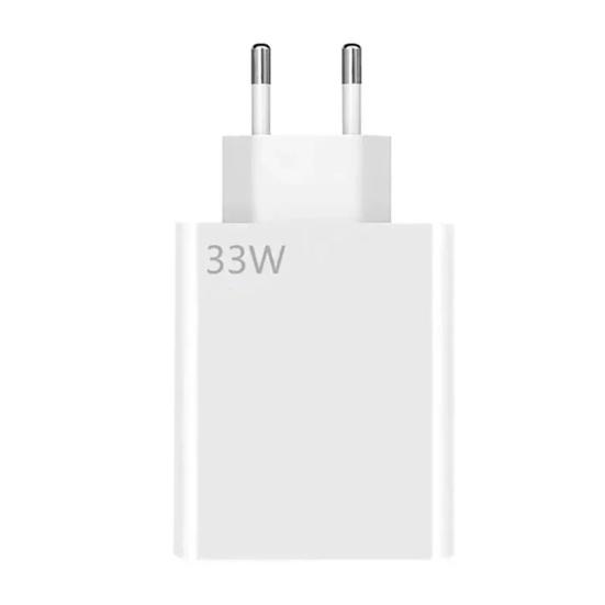 33W QC3.0 Fast Wall Charger with 6A USB-C Cable Multi-device Charger Compatible with for Redmi K30 K40 Smart IC & Overheat Protection USB Charger