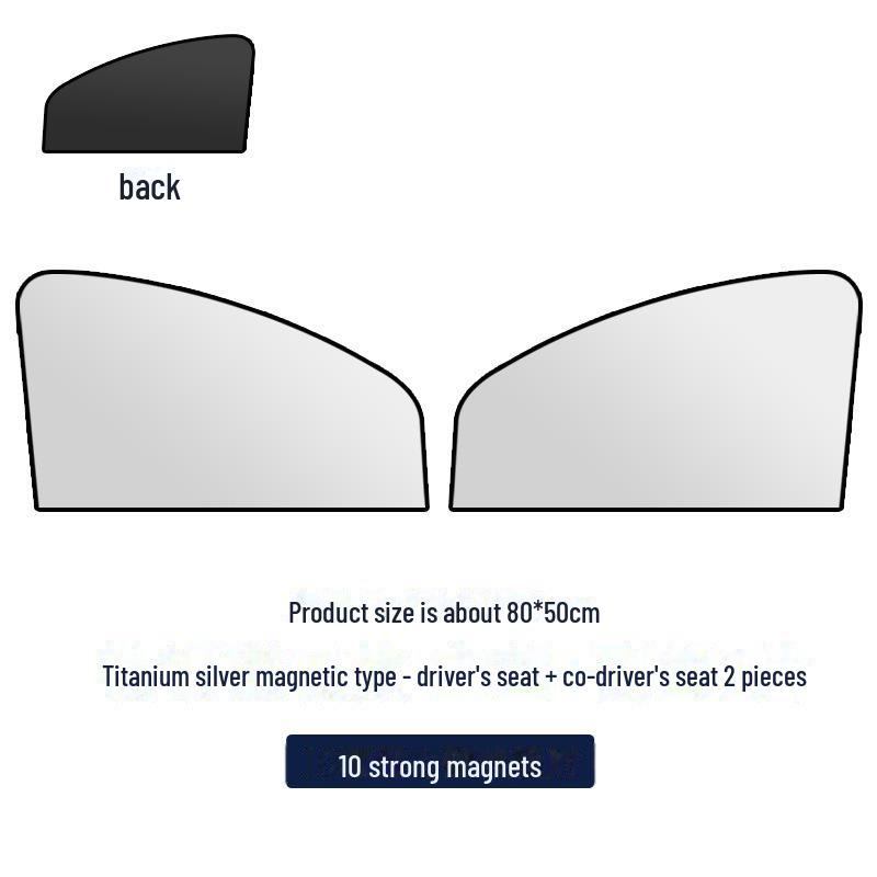 Car Magnetic Sunshade: Interior Insulation & Blackout Window Curtain.
