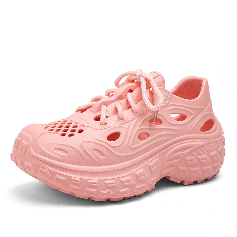 Fashion New High-end texture women's hole shoes for summer outdoor travel men's sandals indoor non-slip breathable soft-soled slippers