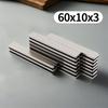 60X10X3MM Μαγνήτες Μπλοκ Μαγνήτες Ψυγείου για Γραφείο Λευκοπίνακα Κατάλληλα Εργαλεία Οικιακός Χώρος Εργασίας, κ.λπ. 60*10*3