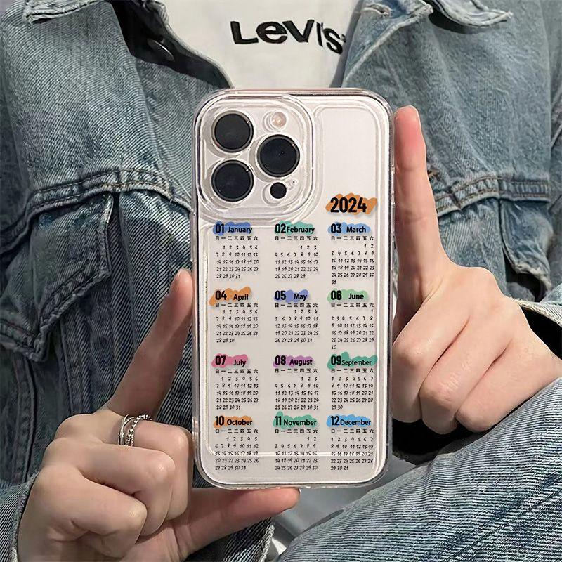 2026 Calendar for iPhone17promax iPhone 16 Case 14/13 Lens Protection 15 All Inclusive x