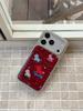 Lucky Pony Red Glitter Colorful Rocking Horse Pattern Kawaii Phone Case for iPhone 17 16 15 14 11 12 13 Pro Max Plus Back Cover