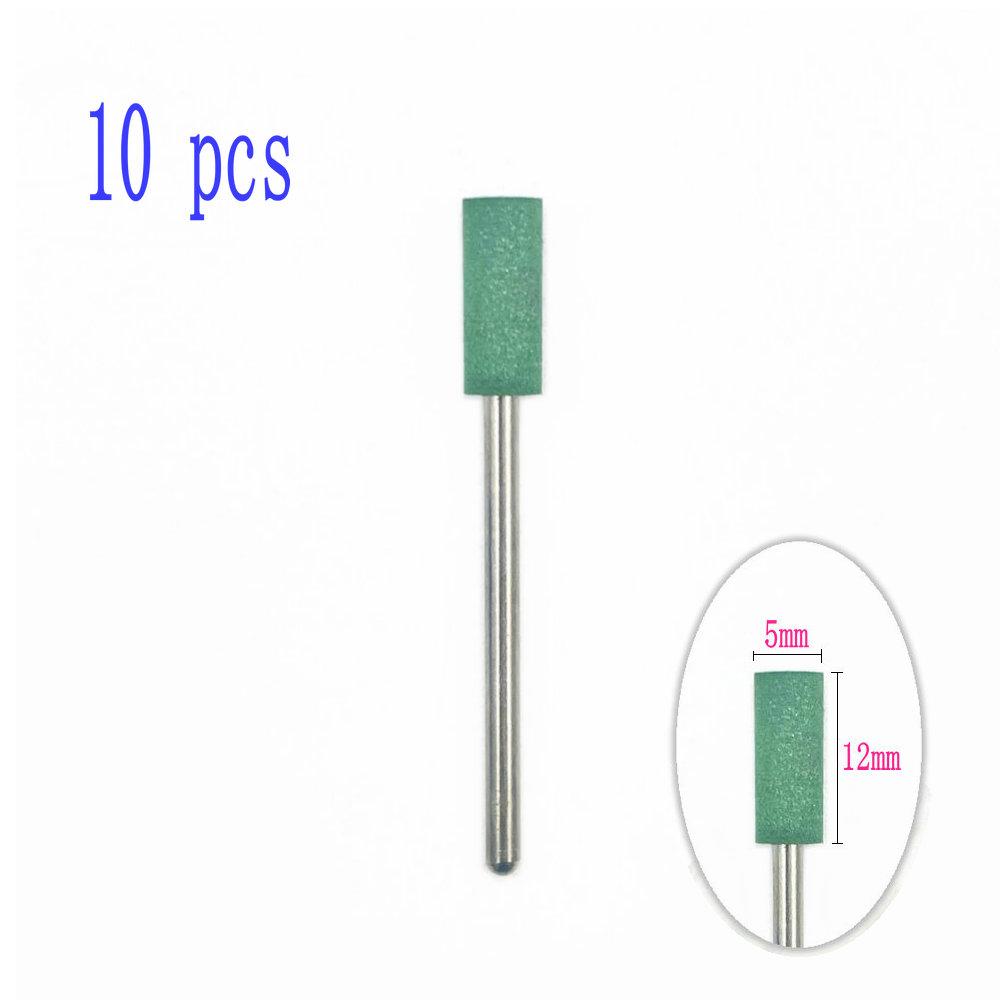 6pcs/10pcs Silicone Rubber Dental Polishing Polisher Grinders Nail Drill Bits for Electric Manicure 2.35mm Shank