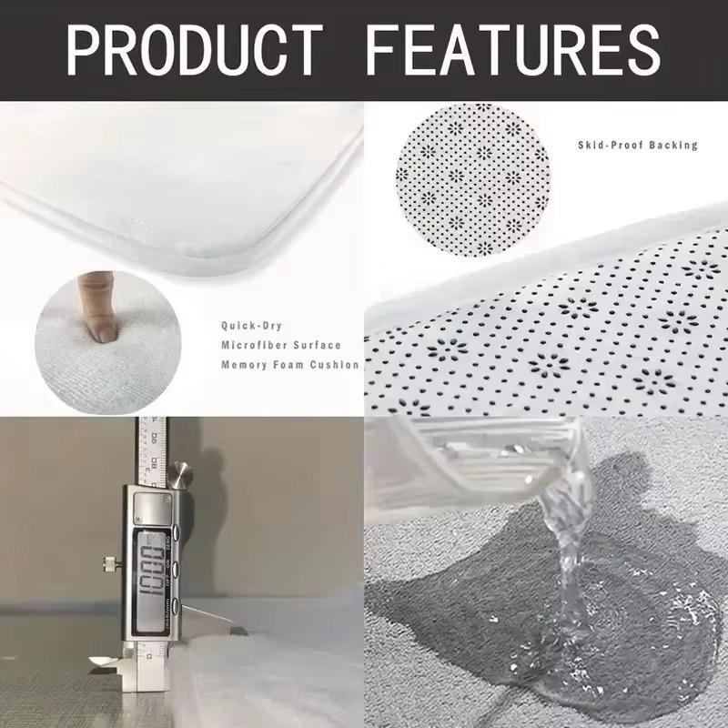 Sugarbunnies Carpet Non-slip Doormat Floor Mat Antiwear Rug for Kitchen Entrance Home Bedroom Cute Footpad Mats Home Decoration