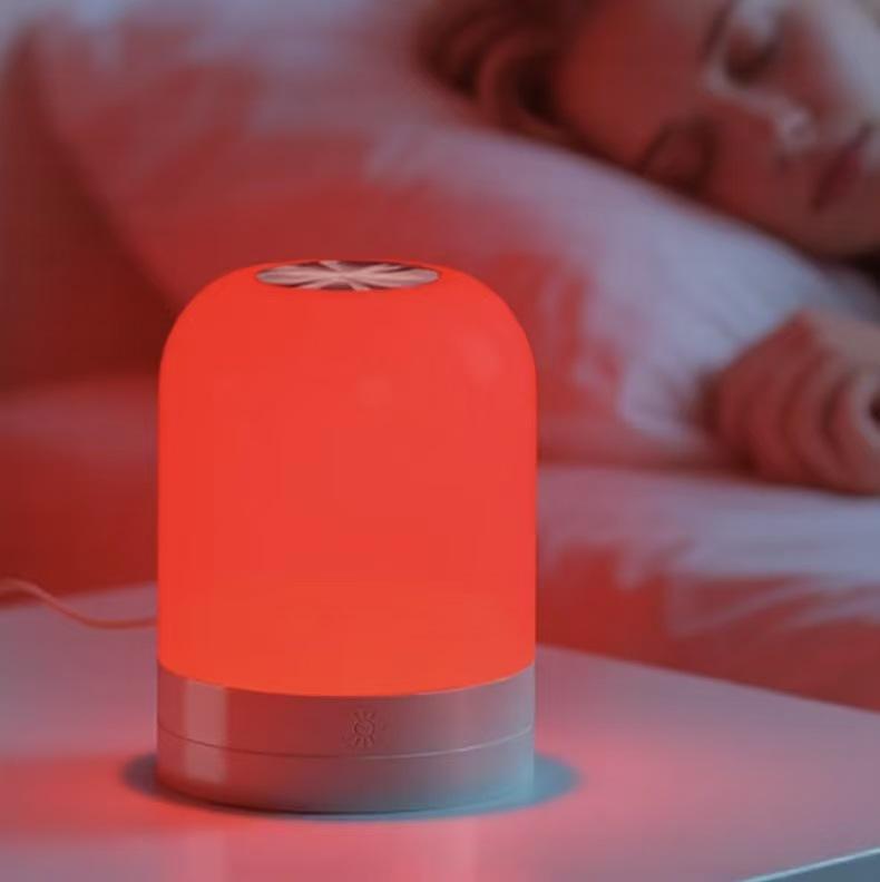 670nm Punase Valguse Lamp - USB-laetav, Puutetundlik Reguleeritav Valgus, Magamiseks, Joogaks ja Lõõgastumiseks