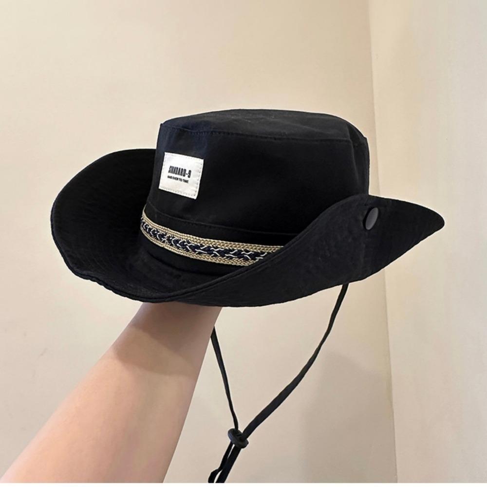 

Модная рыболовная кепка с защитой от УФ-лучей, пляжная шляпа, модная шляпа рыбака, лето чёрный