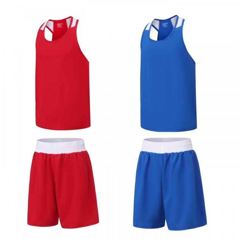 Boxing Training Suit Kids Adults Men Women Professional Sparring MMA Kickboxing Uniforms