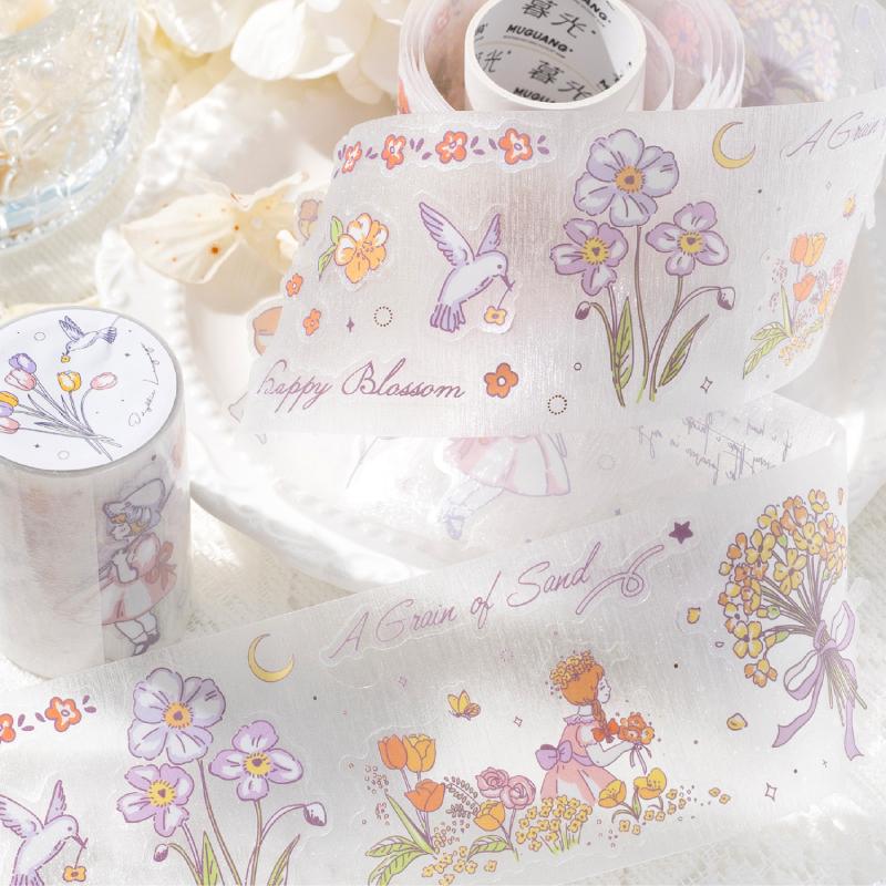 Journal GO 6x200cm Fairy Tale PET Tape Sticker DIY Scrapbooking Decor Album Collage Journalling Material Aesthetics Masking Tape