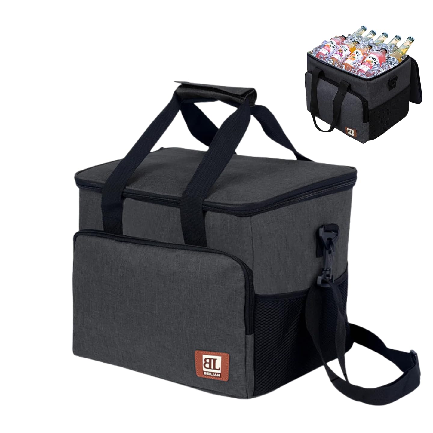 

MiLifeStyle 30L Insulated Cooler Box, Large Capacity, Insulated, Cold Retention, Waterproof, Lightweight, Handheld or Shoulder Strap, Perfect for