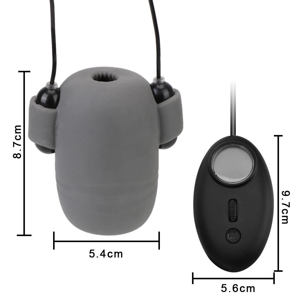 With Bullet Vibrator Penis Sleeve Vibrators Delay Ejaculation Sex Toy For Men Glans Trainer 8 Modes 12 Speeds Massager Male Masturbator Cup