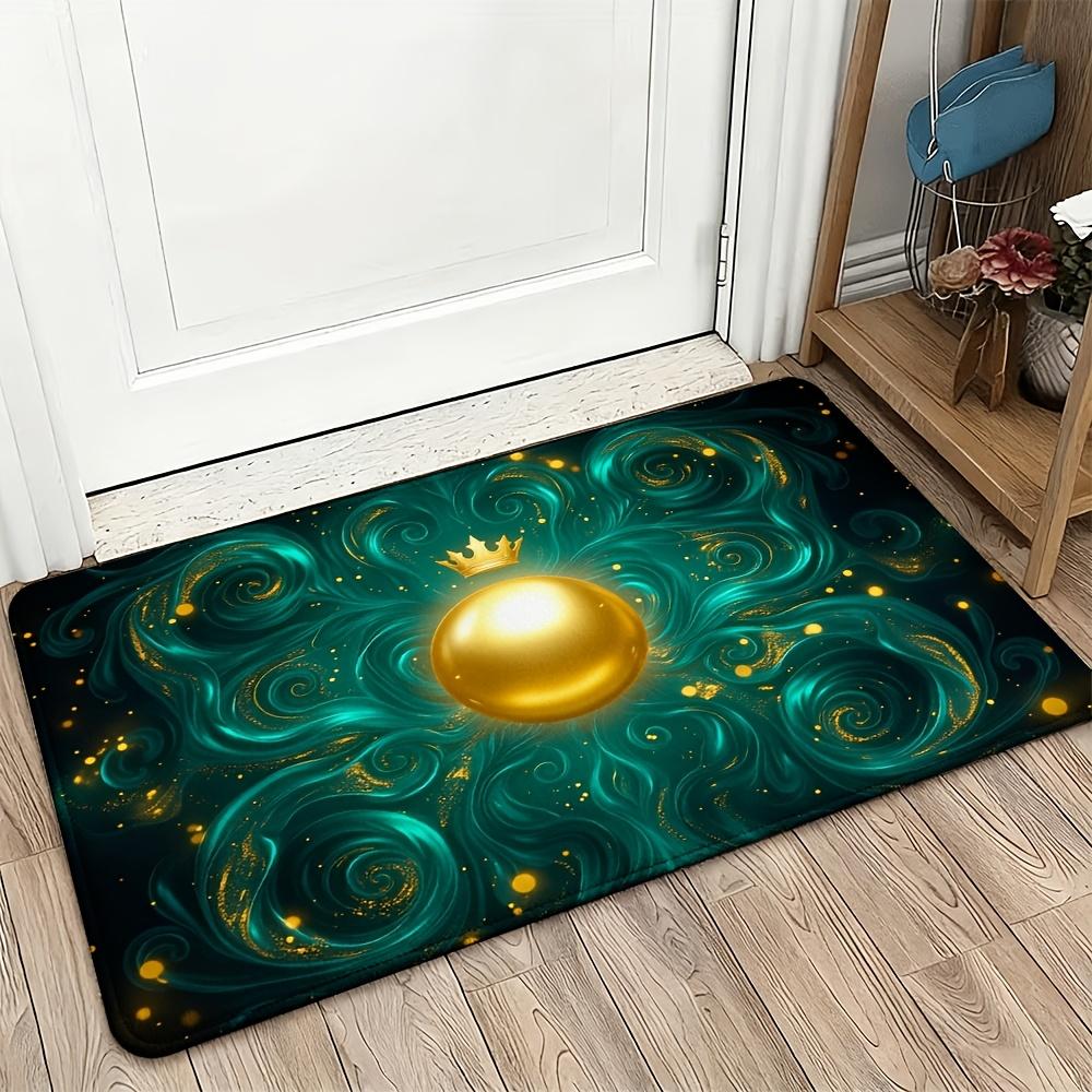 Elegant Galaxy Swirl Doormat Entrance Mat Home Decor Luxury Cosmic Magic Design Mat for Entryway Use 40x60cm