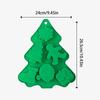 Christmas Candy Molds Silicone 6-Cavity Silicone Baking Tool 3D Festive Snowflake Tree Santa Moulds For Cupcake Topper Mousse