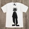 BAPE × stussy shark man T-shirt White A Bathing Ape Size S Unisex T-Shirt