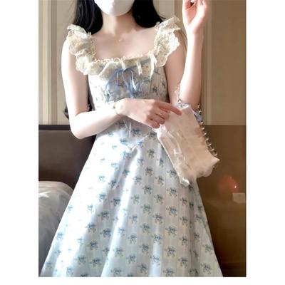 Temperamentvolles Blumenkleid Kinder Sommer Temperament Frühling neues Spitzenkleid ist dieses Jahr beliebt