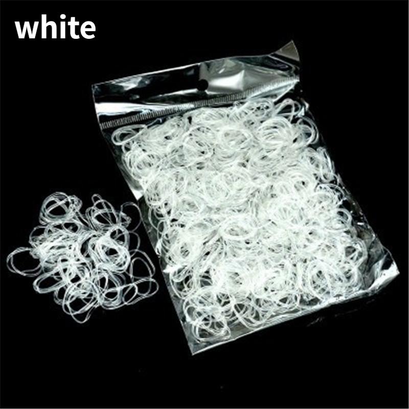 3200 st Genomskinliga Hårband Hårbands Hållare för Hästsvans Stylingverktyg