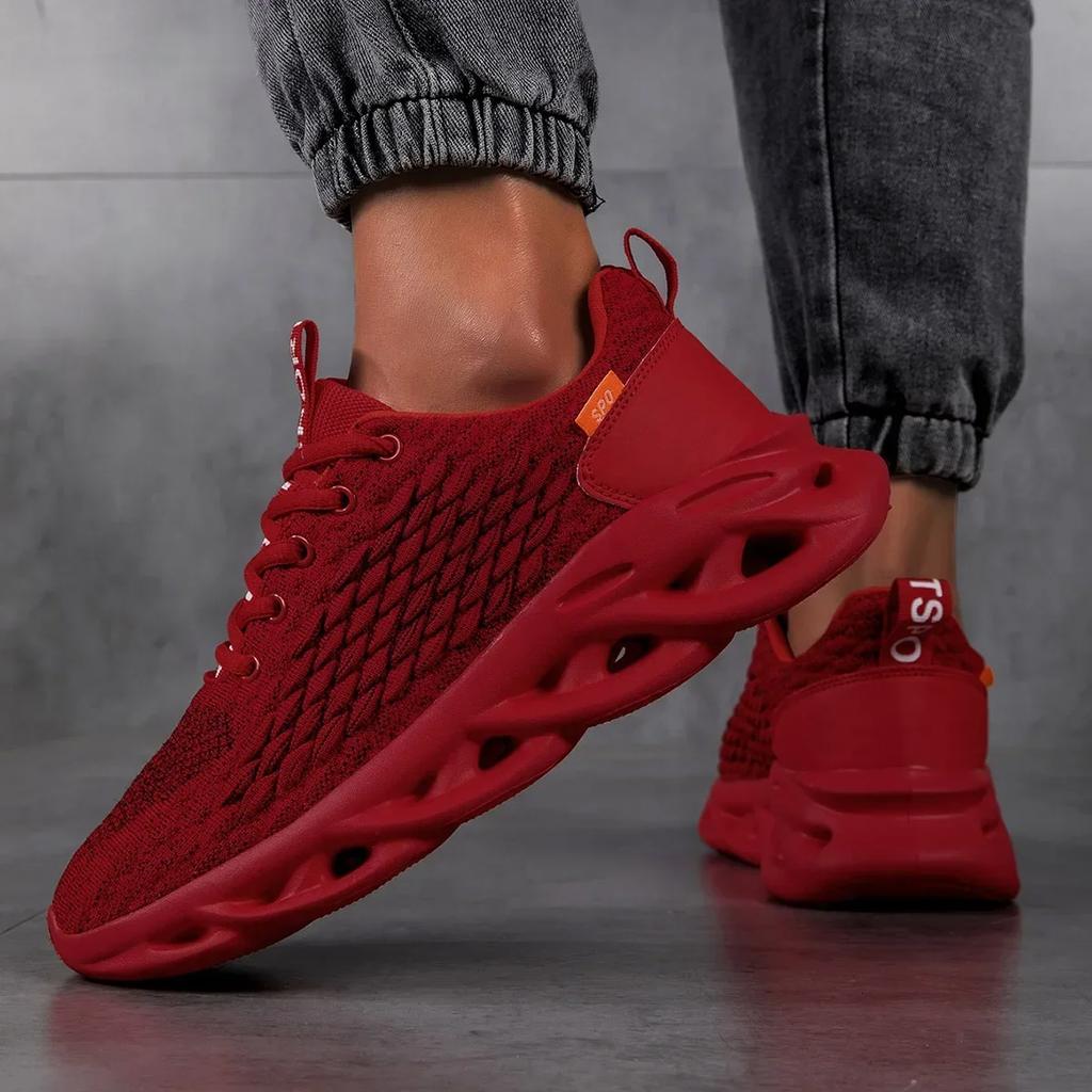 Men's Sneakers Running Shoes Summer Comfortable Knit Athletic Sports Cushioning Jogging Trainers Lightweight Shoes for Men