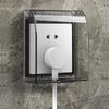Transparent Wall Socket Waterproof Protection Box Universal 86 Type Switch Cover for Kitchen Cooking Area