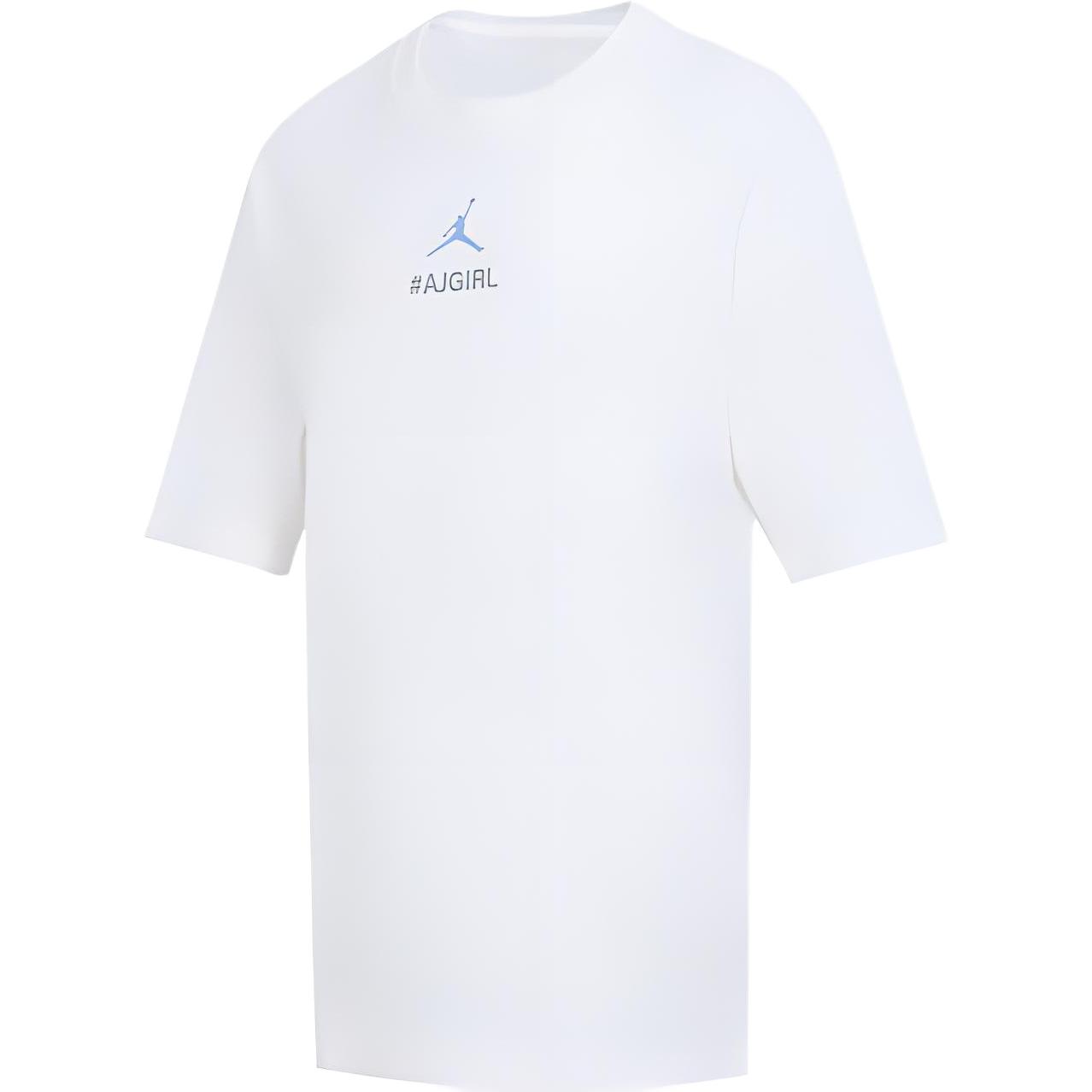 

Jordan Винтажный американский пуловер с круглым вырезом и принтом алфавита, футболка с короткими рукавами и заниженными плечами, женские топы, серый FV0165-100 L